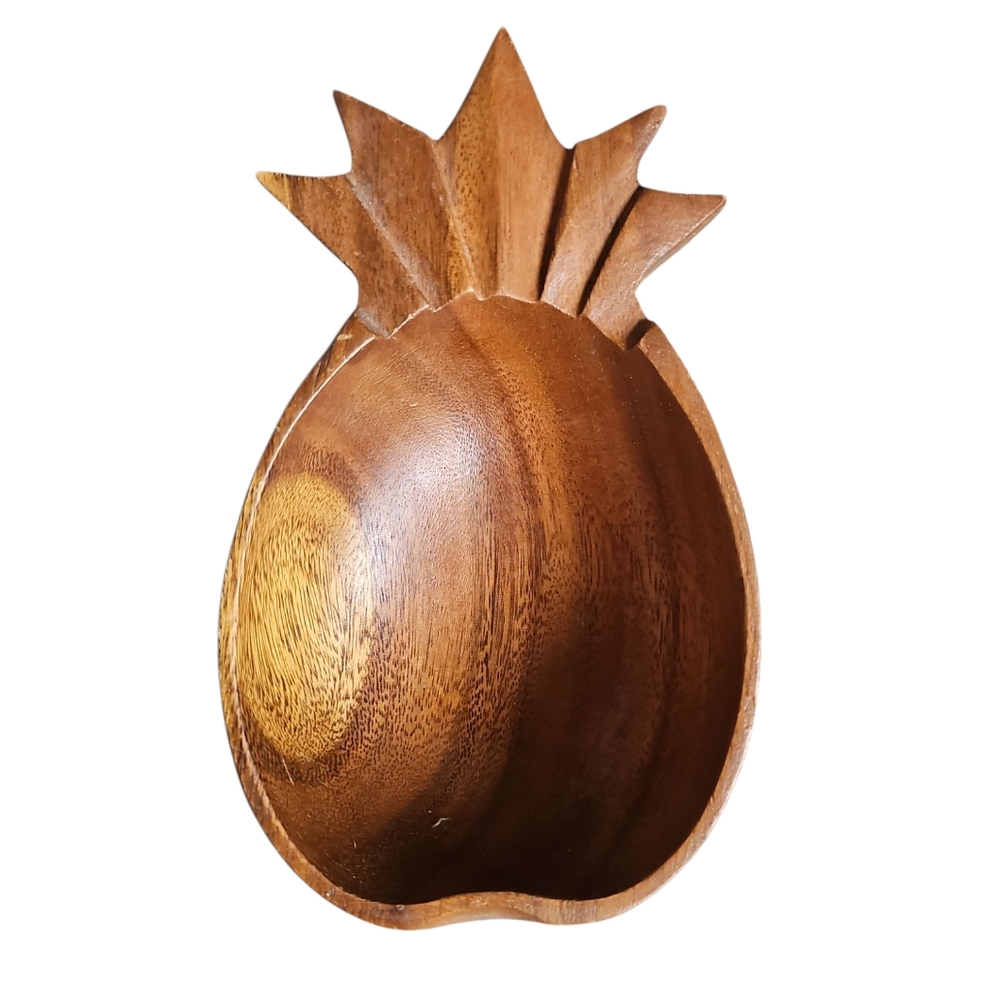 Monkey Wood Pineapple-Shaped Bowl